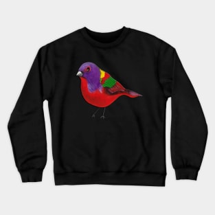 Painted bunting , cute bird Crewneck Sweatshirt